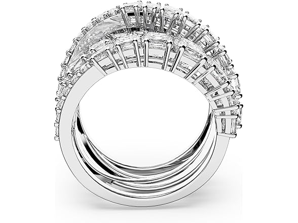 Swarovski Hyperbola Ring, Mixed Cuts (7)