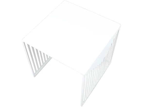 LeisureMod Cisco Square Steel Side Table