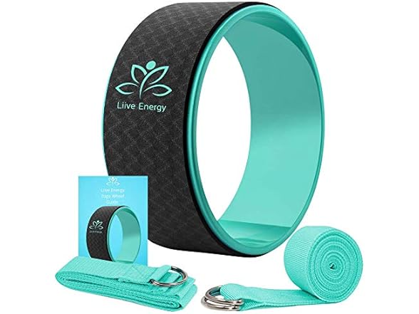 Yoga Back Roller Wheel & Straps Set