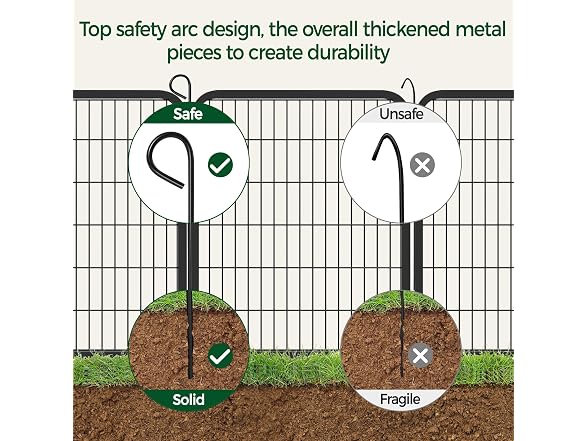 Topeakmart Dog Playpen Indoor 32" 6 Panel
