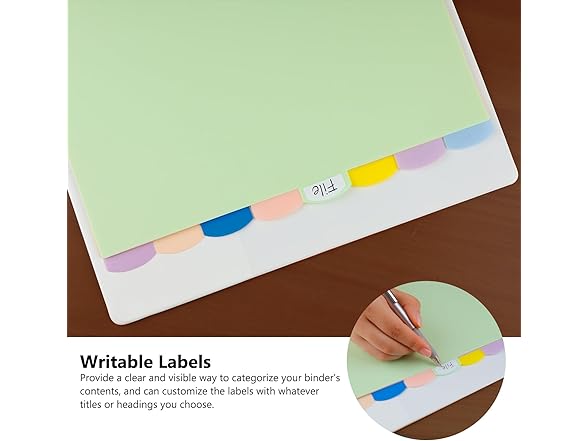 HABGP 96Pcs/12 Set 3 Ring Binder