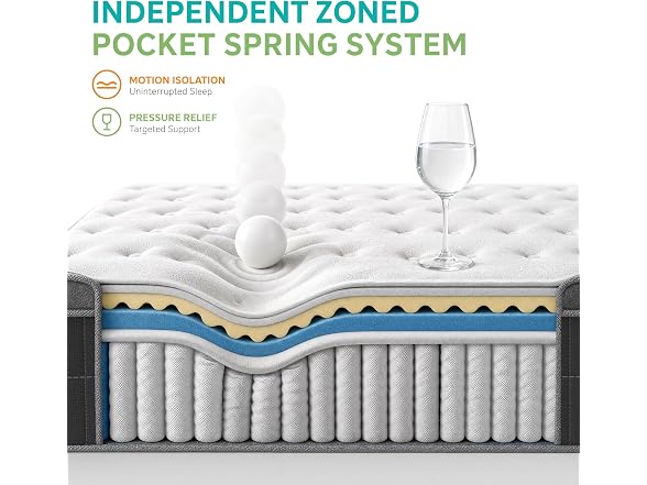 UNZIPE 14 Inch Full Memory Foam Mattress, Medium Firm