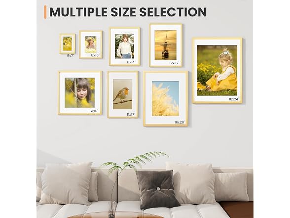 Fun Memories 11x17 Picture Frames Gold