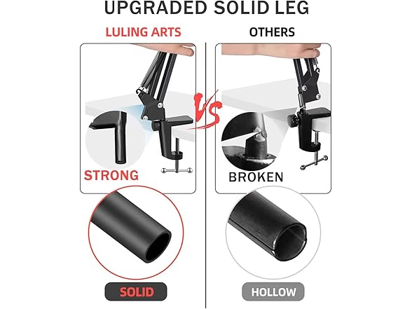 Luling Arts Boom Arm for Blue Yeti Microphones
