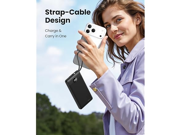 Coowisty 10000mAh Slim Power Bank USB-C