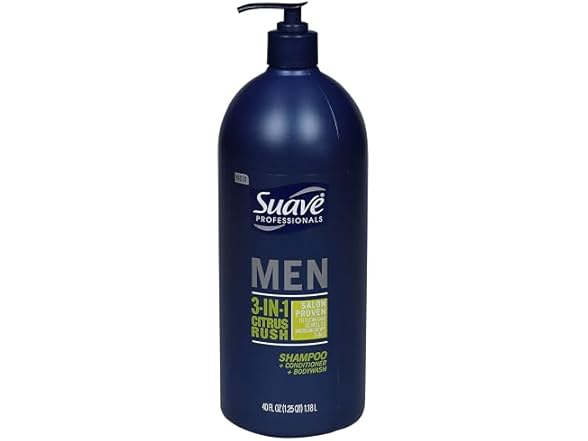 Suave, Men 3N1 Citrus Rush, 40 Fl Oz