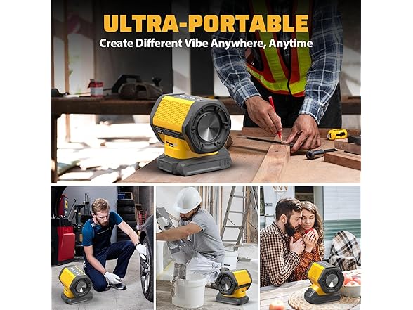DeWALT 20V Battery Bluetooth Speaker