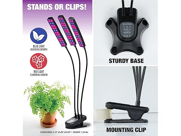 Bell+Howell Growburst 24” Indoor Plant Growing Lamp