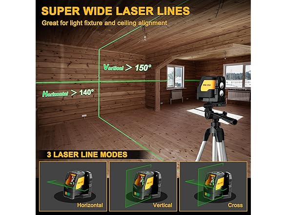 Prexiso Laser Level with Tripod, IP54 Professional
