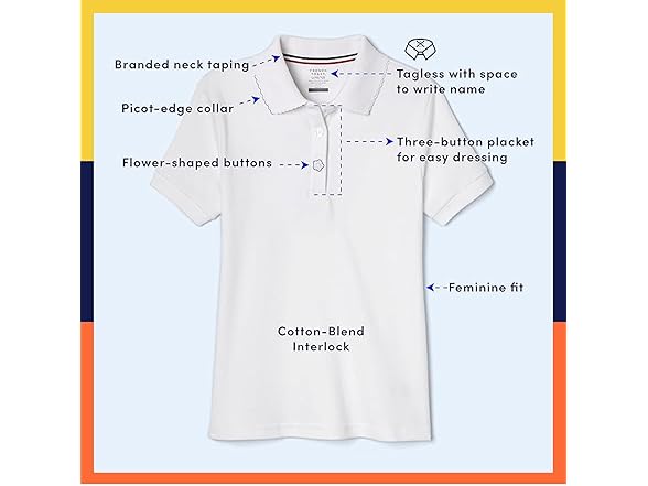 French Toast Girls (18-20) Grey Polo