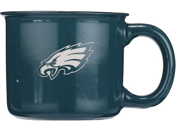 15oz Camping Mug with Logo, Philadelphia Eagles