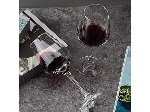 CREST Wine Glasses Set of 8, 12oz