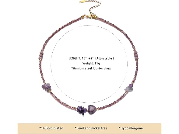 GINTEI Beaded Necklace for Women