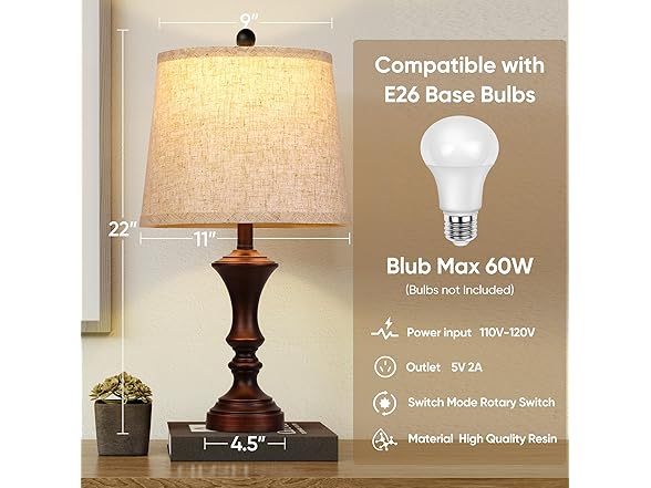 ROTTOGOON Retro Table Lamps