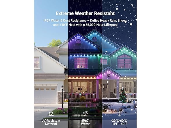 Permanent Outdoor Lights | 100ft