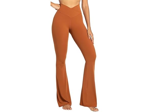 Sunzel Flare Leggings 34in S Coffee