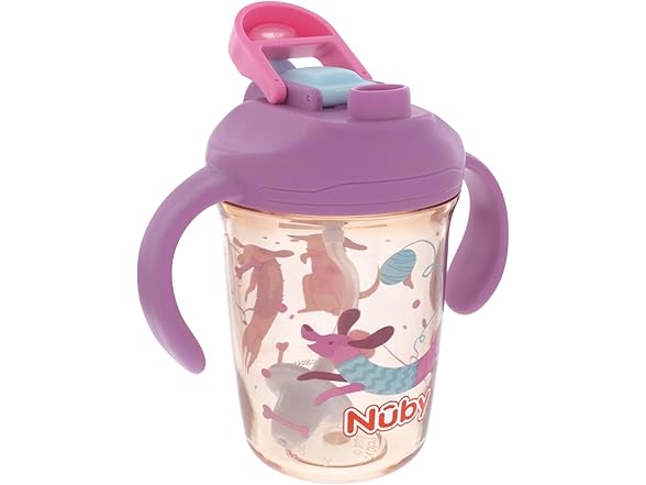 Nuby Multi-Function 2-in-1 Toddler Cup, Dog