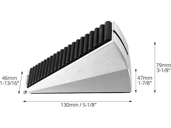 QWORK Adjustable Door Stopper Steel