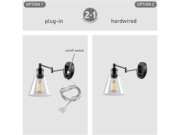 Globe Electric Industrial Wall Sconce