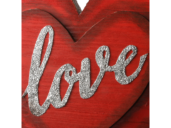 Valentine's Wooden Heart Decoration
