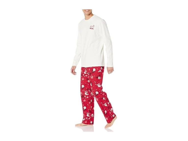 Amazon Essentials Disney | Marvel | Star Wars Men's Flannel Pajama Sleep Sets, Nightmare Valentine - Mens, X-Large