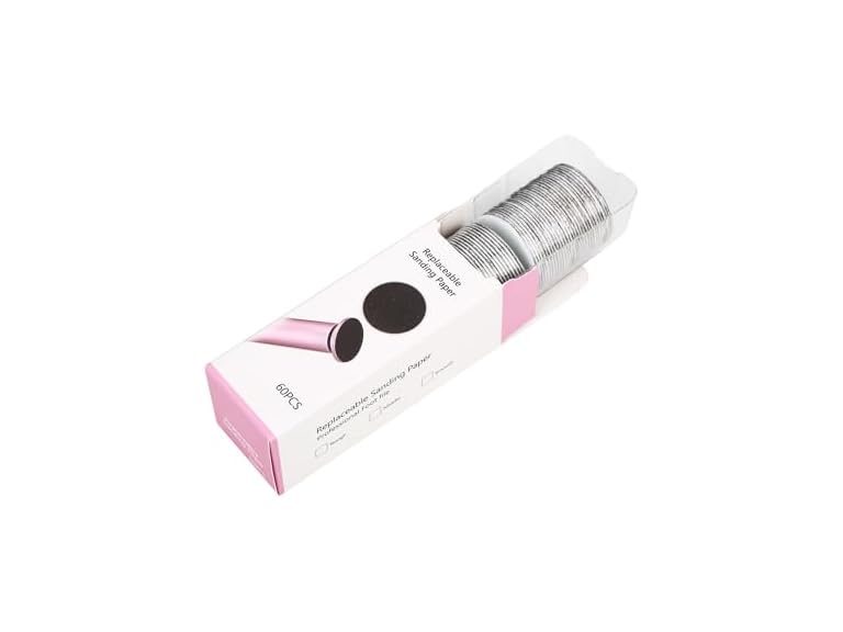 60PCS Sandpaper Refill Discs for Callus Remover