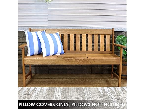 Sunnydaze Indoor and Outdoor Decorative Throw Pillow Covers