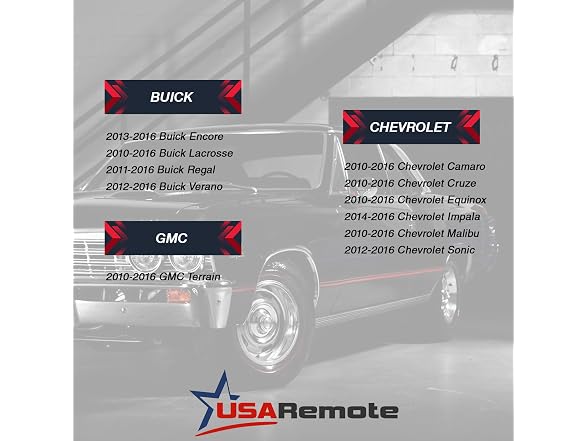 USARemote Key Fob Keyless Entry Remote Flip GMC