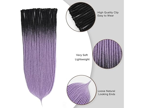 Kyriena Ombre Light Purple ClipIns