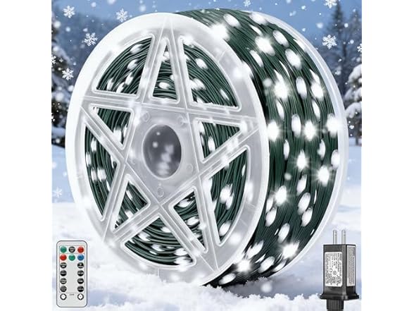 Brightever 1100 LED Outdoor Christmas Lights, 360 FT