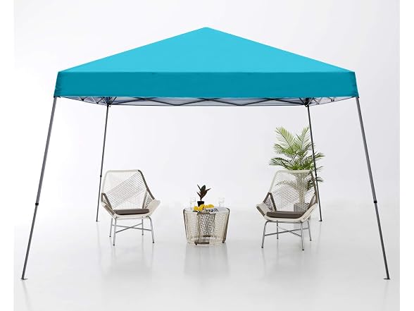 ABCCANOPY 10x10 Pop Up Canopy Tent, Slant Leg Outdoor Shade, Turquoise