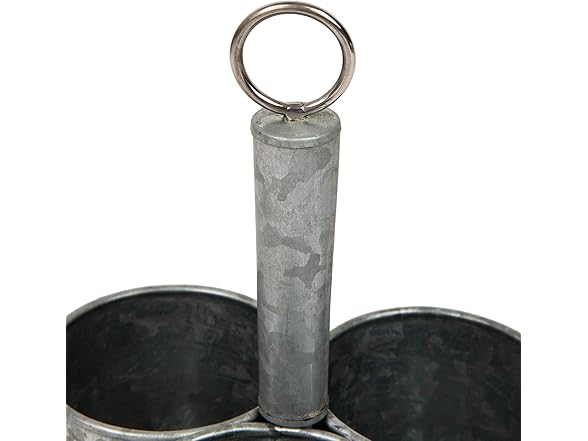 Mind Reader 3-Compartment Metal Organizer