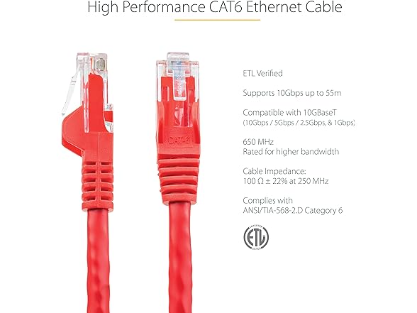 StarTech.com 15m CAT6 Ethernet Cable  - Gallery 3