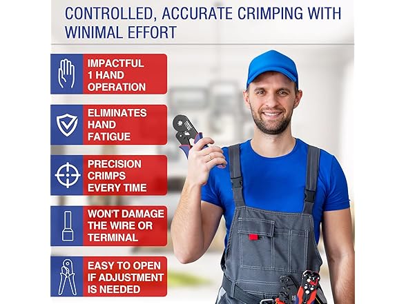TUBTAP Wire Ferrule Crimping Tool Kit