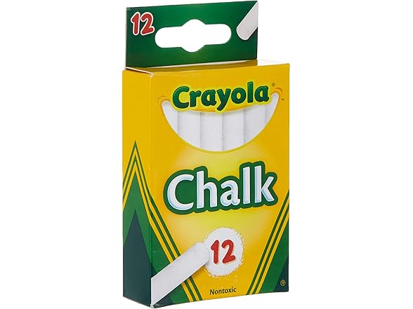 Crayola, 1 Pack of 12 chalk, White