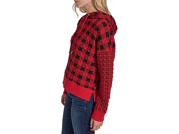 Nautica Women Long Sleeve Quilted Hoodie