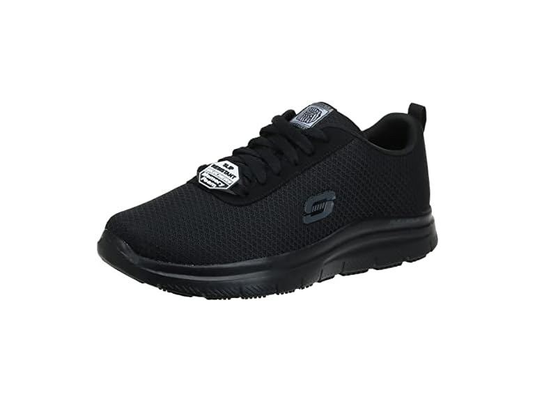 Skechers Men's Flex Advantage Work Shoe, Black, 11W