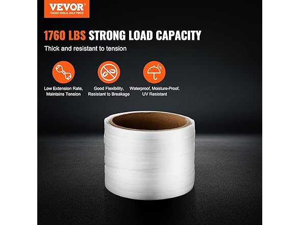 VEVOR Packaging Woven Cord Strapping Roll