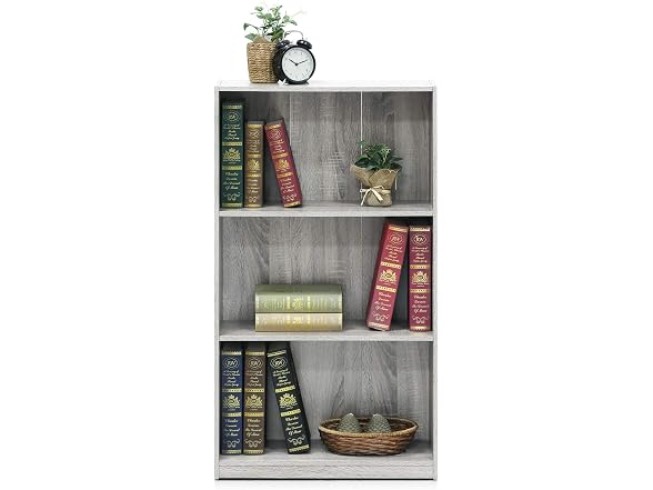 Furinno BASIC Book Shelf, 3-Tier Bookshelf