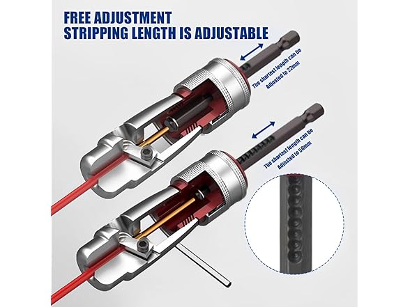 hanachi Wire Stripper for Drill,Wire Stripping