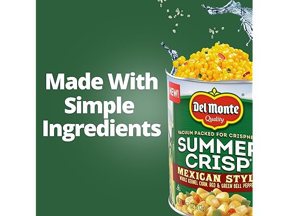 DEL MONTE Summer Crisp Mexican Style Corn 11 oz