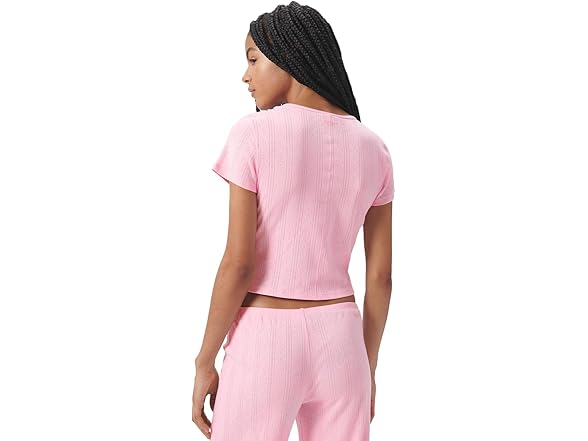 Florence By Mills Women Cozy Crush Easy Tee Shirt