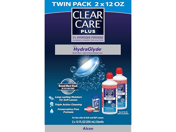 Clear Care Plus Solution 12oz (1pk)