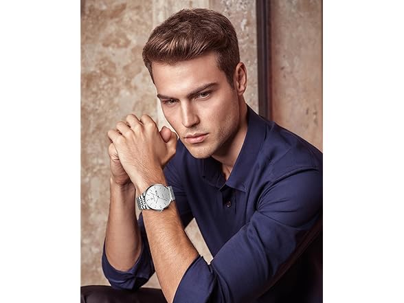 JOOEASI White Steel Watch