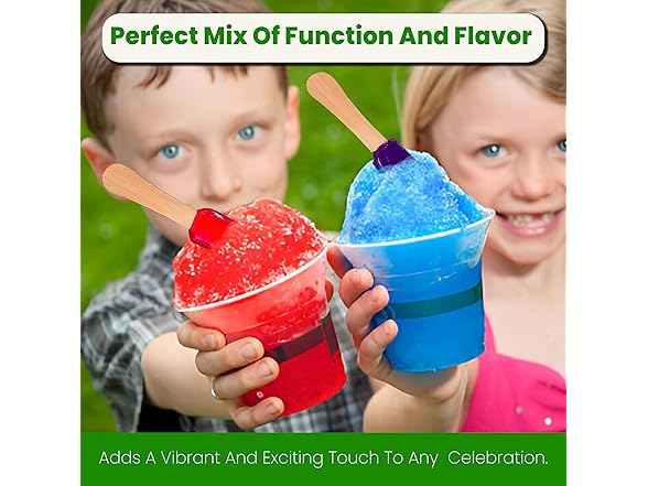 Perfect Stix Snow Cone Candy Spoons, 51 ct