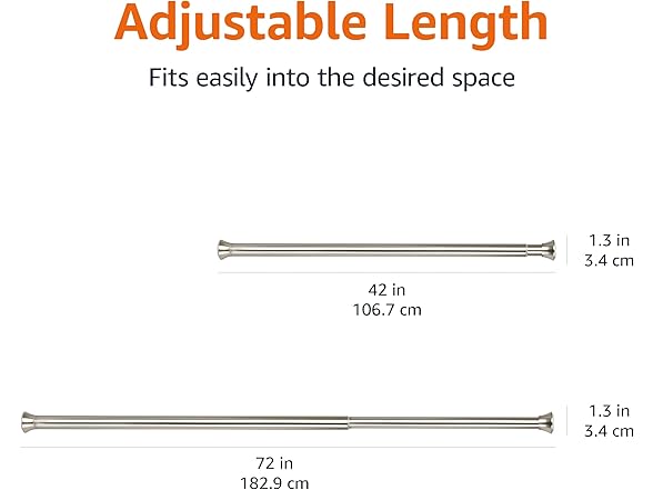 Amazon Basics Easy-Install Shower Rod