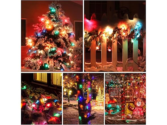 Brightever C6 Christmas Lights, 70FT