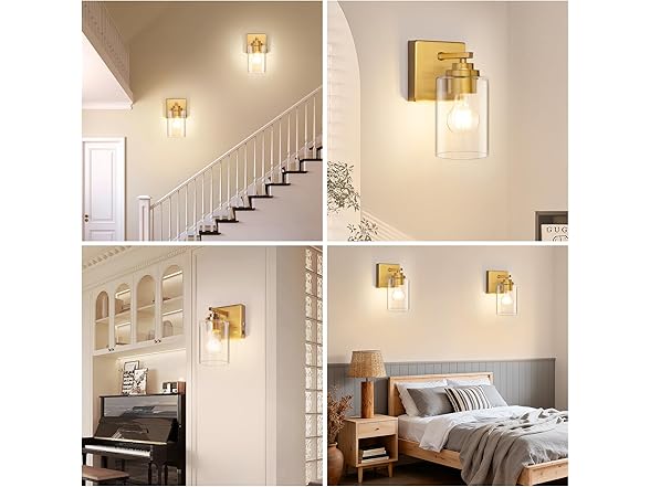 Yochoice Rechargeable LED Wall Light Fixtures Dimmable