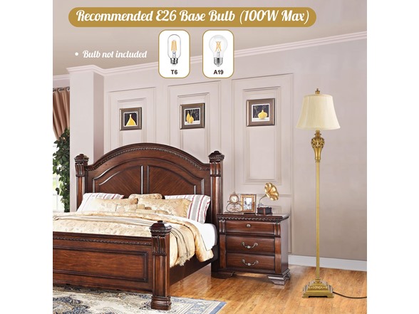 BesLowe Vintage Distressed Floor Lamps