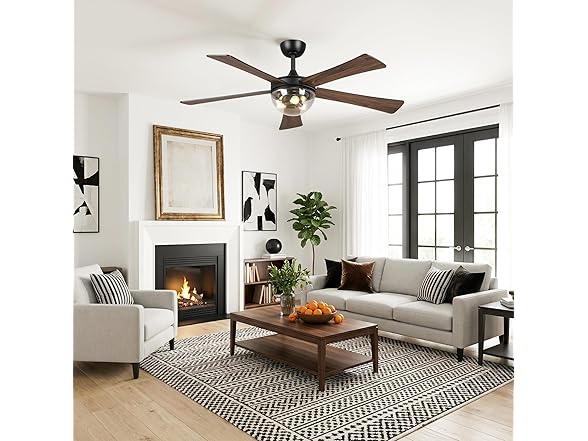 Parrot Uncle F6041 52 Inch Ceiling Fan with Light